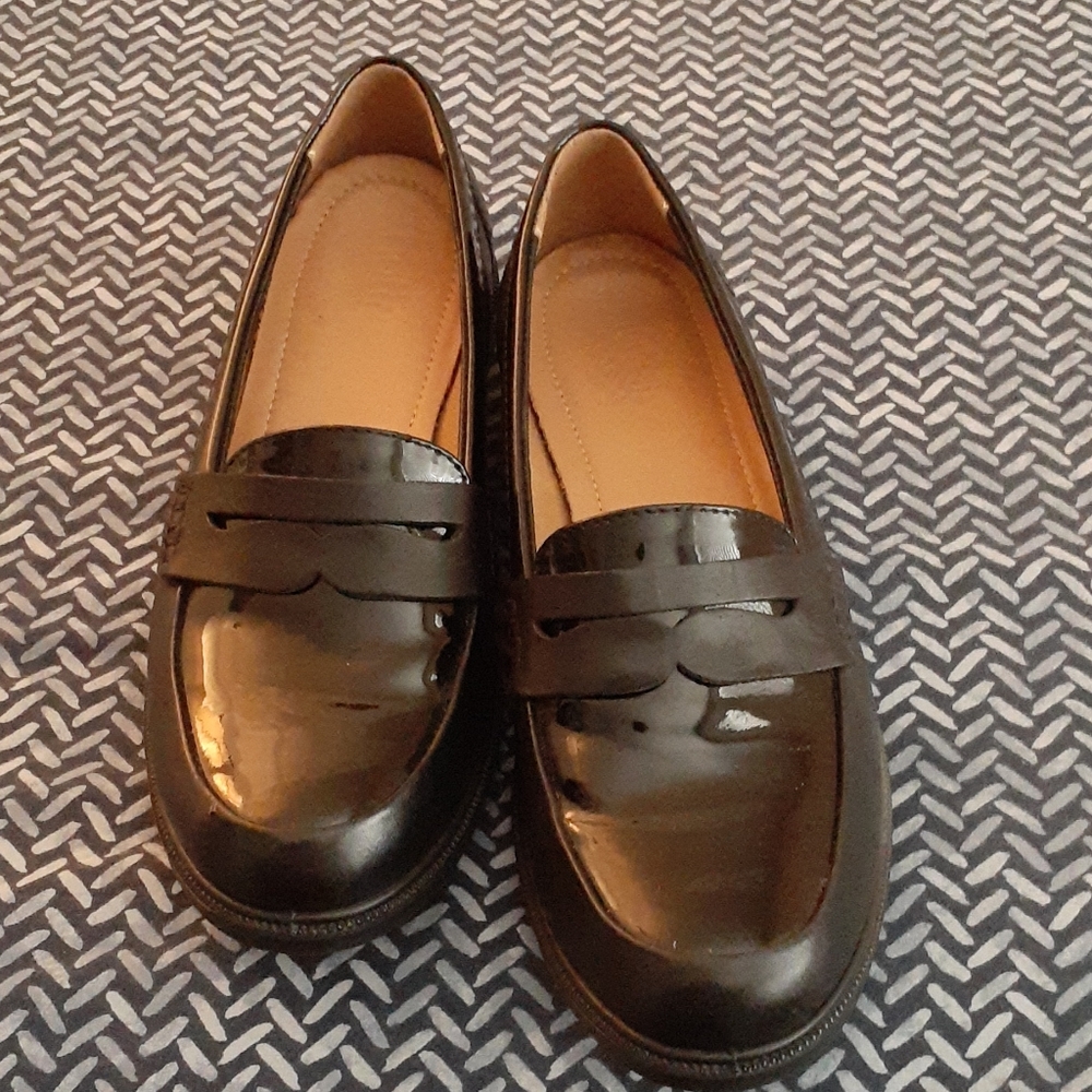 NEW Hotter Black Penny Loafers